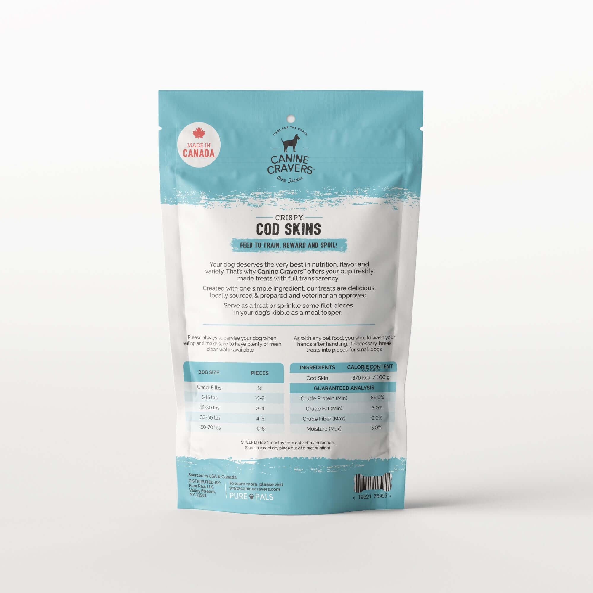 Canine Cravers Cod Skins Packaging